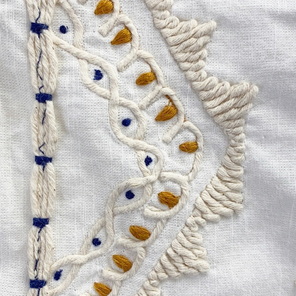 SOLD Anthro Vineet Bahl Embroidered Romula Duvet - Picture 3 of 12